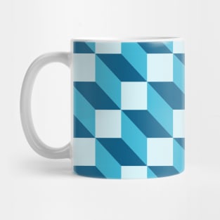 Aqua Blocks Mug